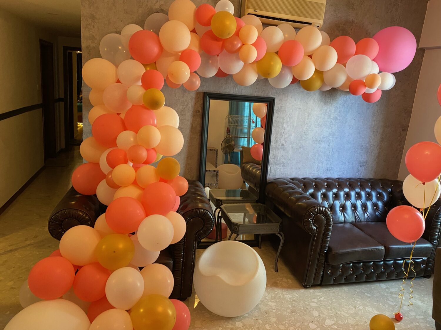 Organic Balloon Arch Jellybean Party